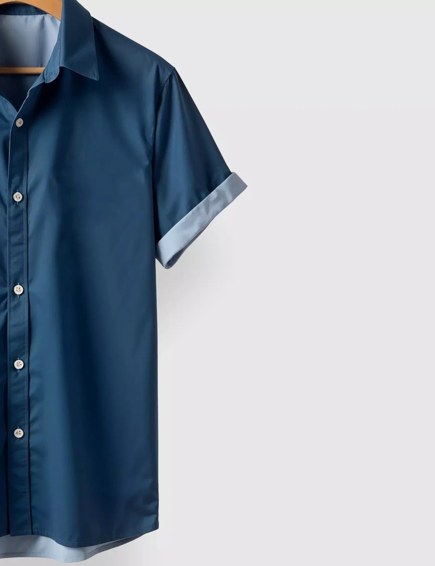 Men’s Tropical Palm Print Short Sleeve Shirt | Casual Button-Down Summer Shirt